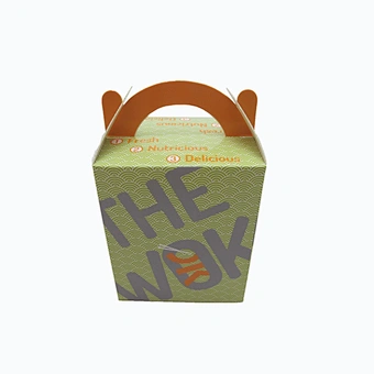 Wholesale Eco-Friendly Custom Food Packaging Box with Handles